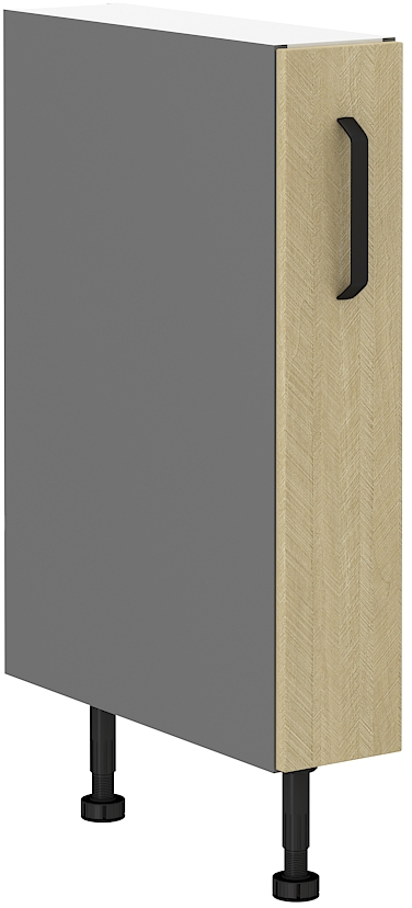 Unterschrank 15 cm mit Vorratauszug SCANDI