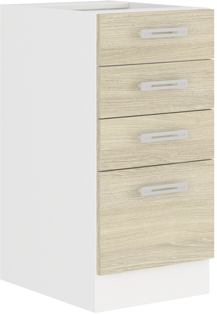 Unterschrank 40 cm mit Schubladen Latte