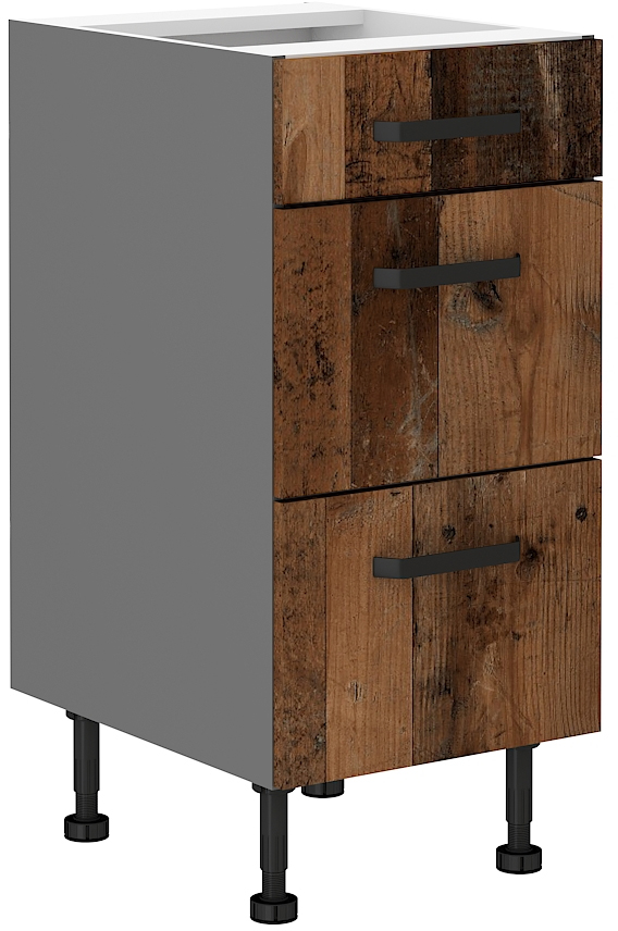 Unterschrank 40 cm mit Schubladen Oldstyle
