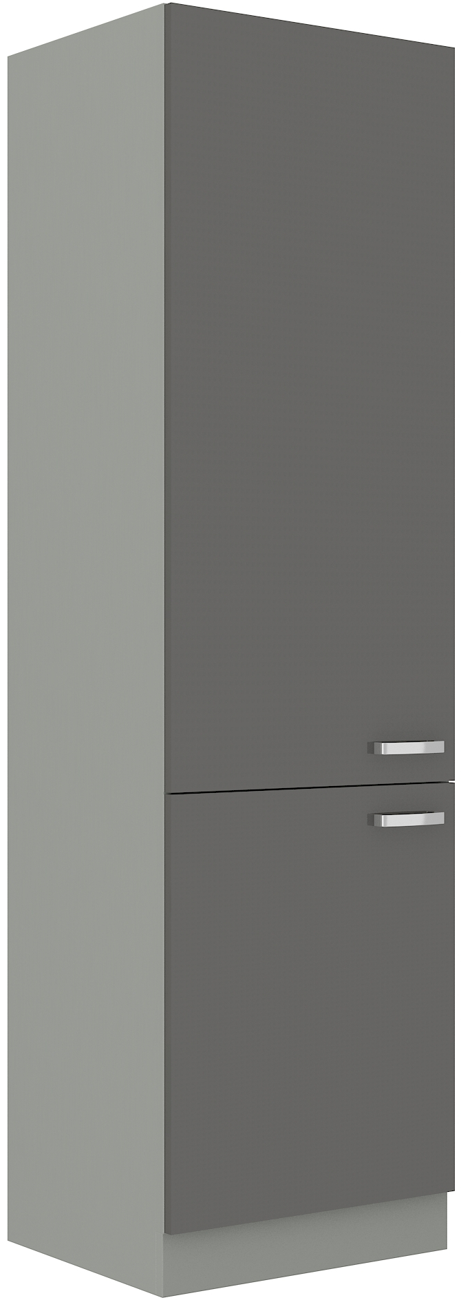 Kühlschrankumbauschrank 60 cm / 210 cm Grey