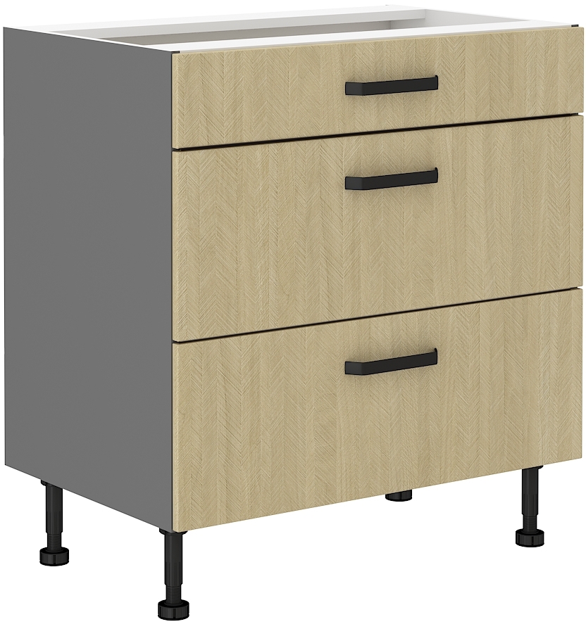 Unterschrank 80 cm mit Schubladen SCANDI