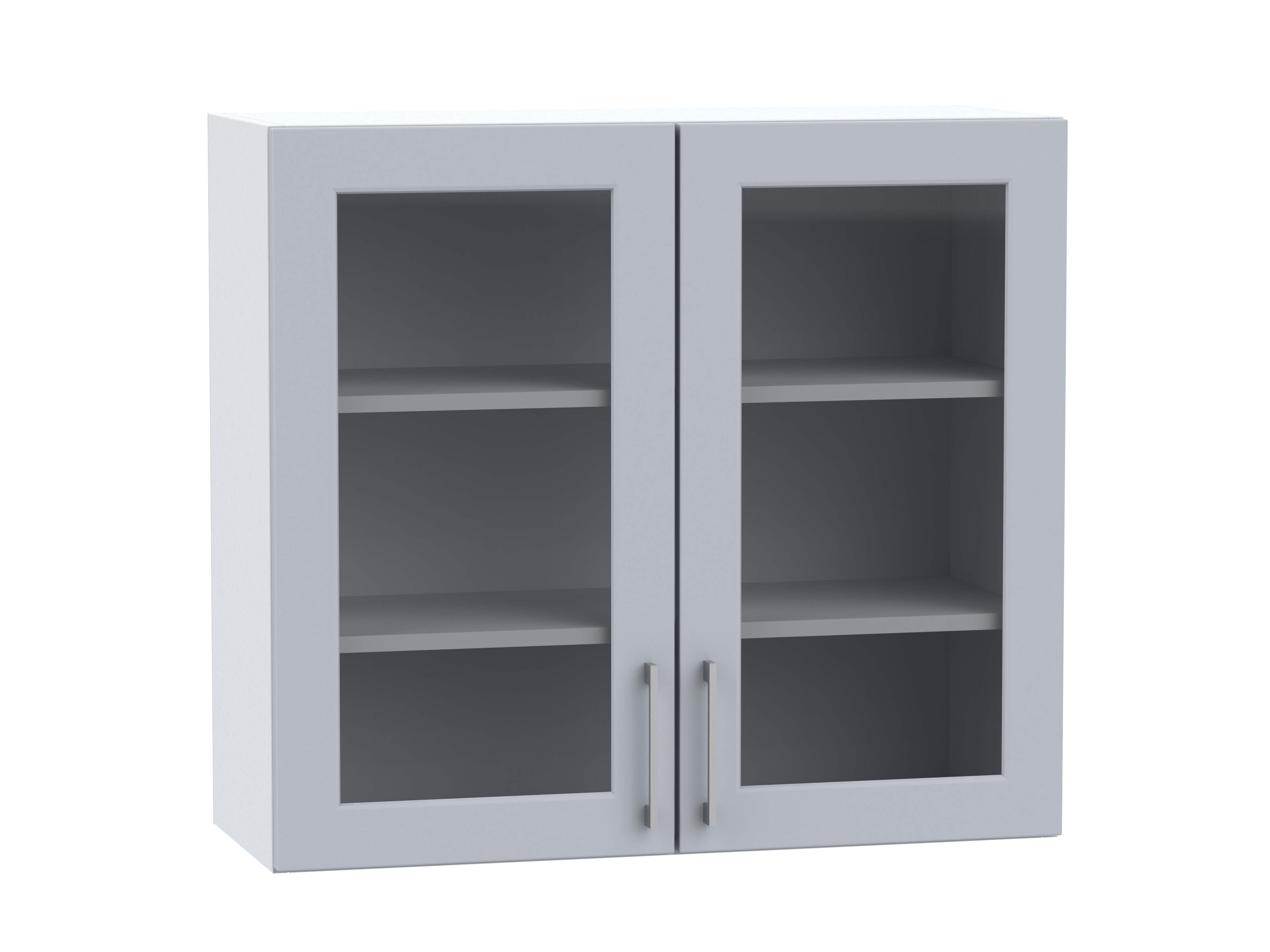 Oberschrank 80 cm / 72 cm mit Glas Natalie grau
