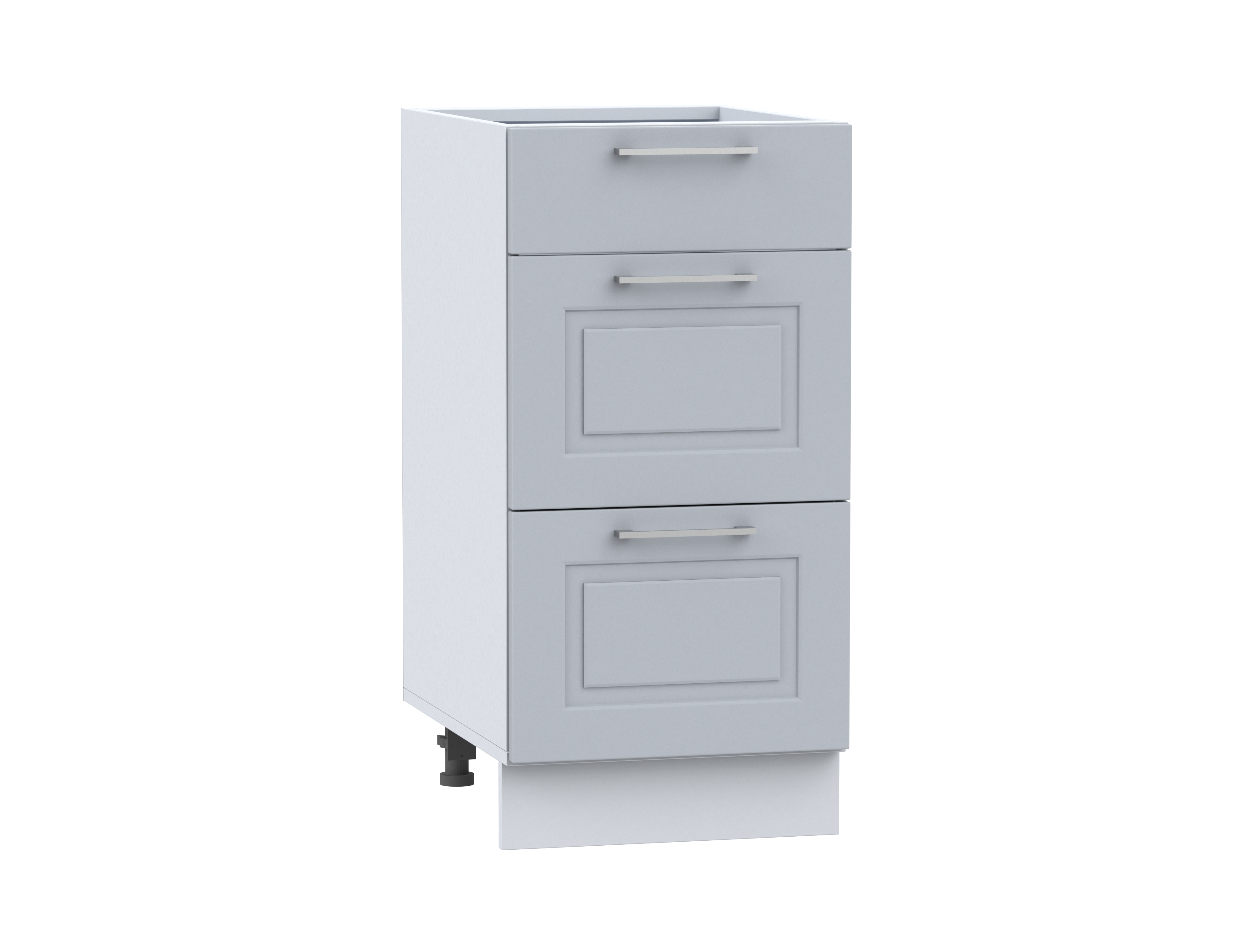 Unterschrank 40 cm mit Schubladen Natalie grau