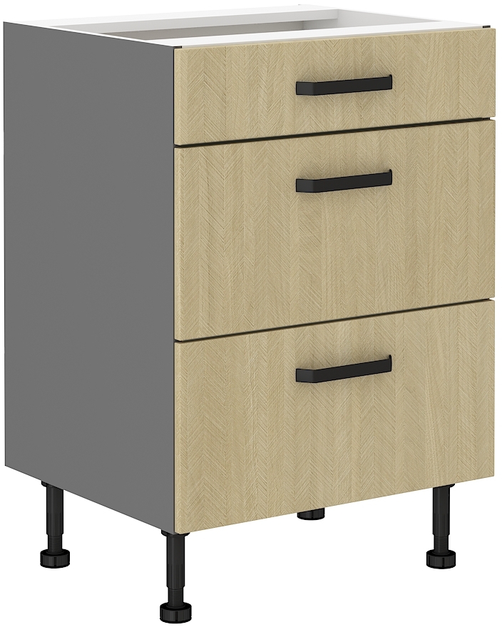 Unterschrank 60 cm mit Schubladen SCANDI