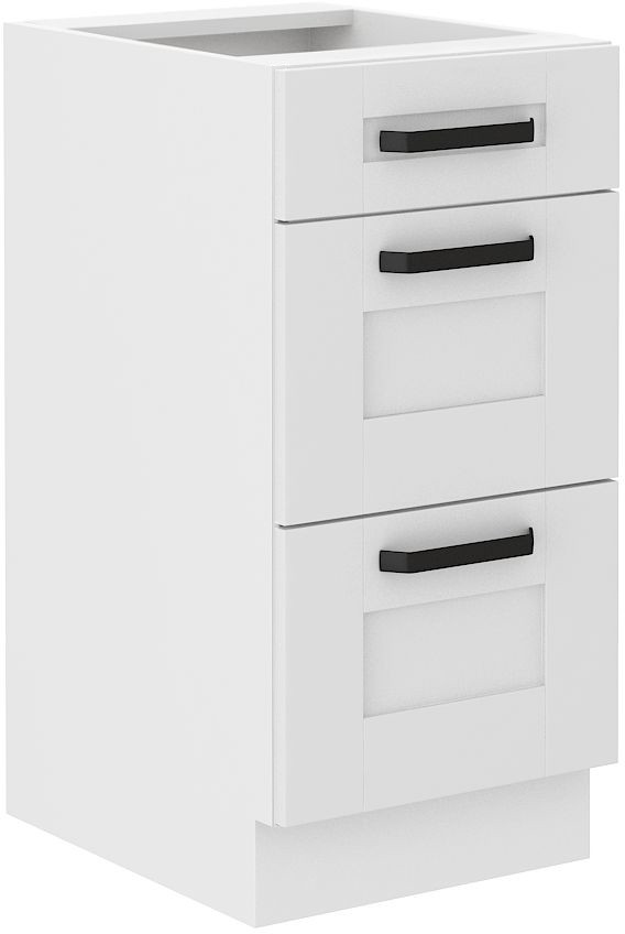 Unterschrank 40 cm mit Schubladen Luna WH/WH