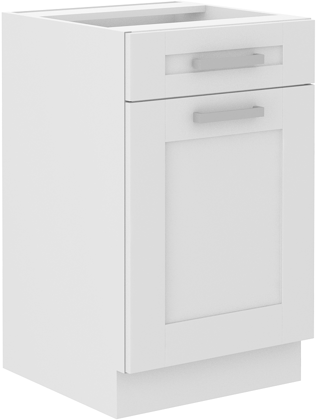 Unterschrank 50 cm mit Schublade - LUNA WH/WH