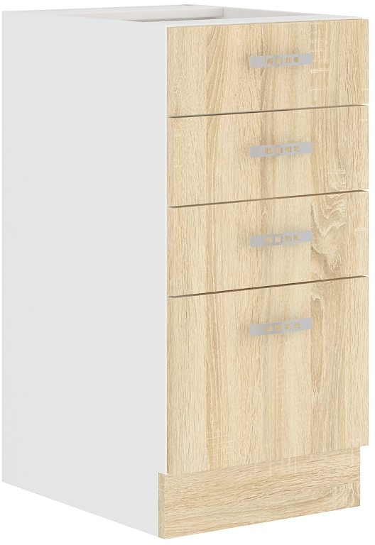 Unterschrank 40 cm mit Schubladen Sara Sonoma