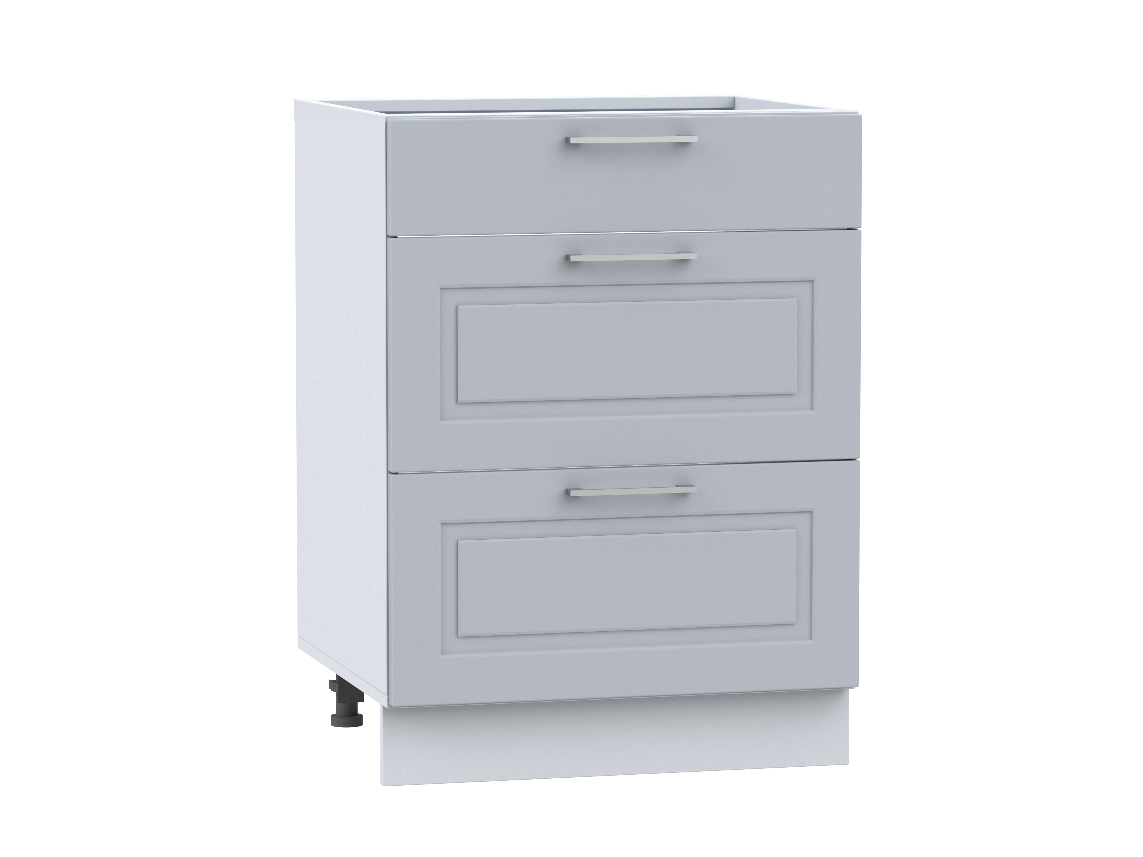 Unterschrank 60 cm mit Schubladen Natalie grau
